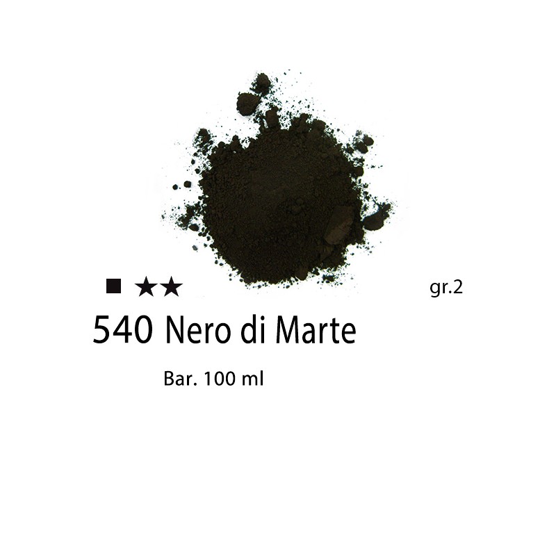 540 - Pigmento Puro per Artisti Maimeri Nero di Marte