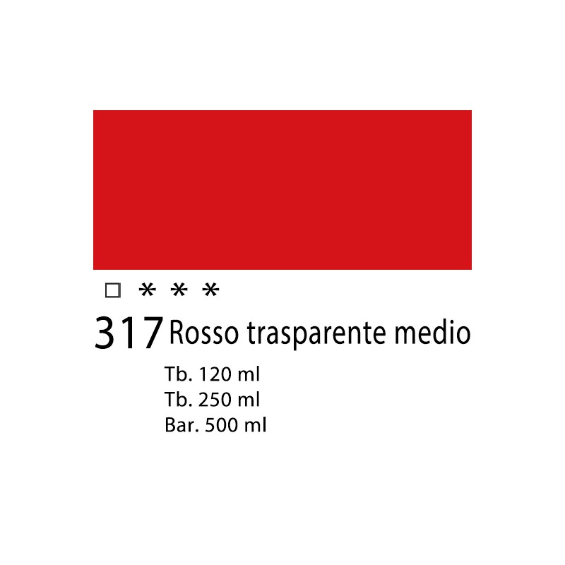 317 - Talens Amsterdam Acrylic Rosso trasparente medio