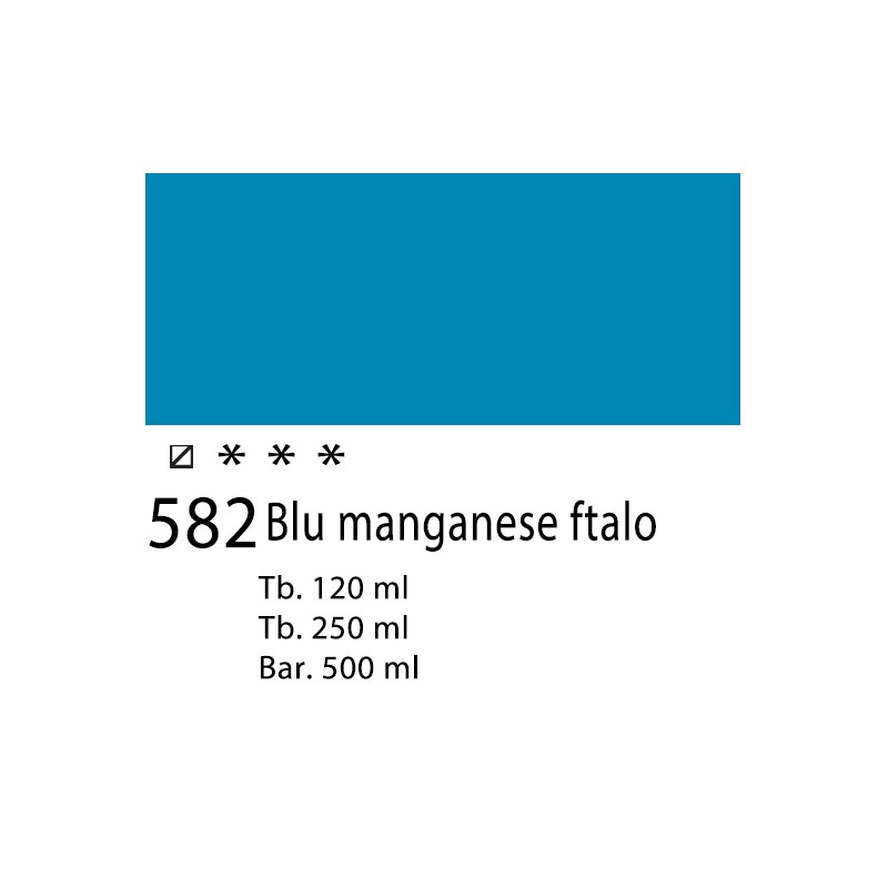 582 - Talens Amsterdam Acrylic Blu manganese ftalo