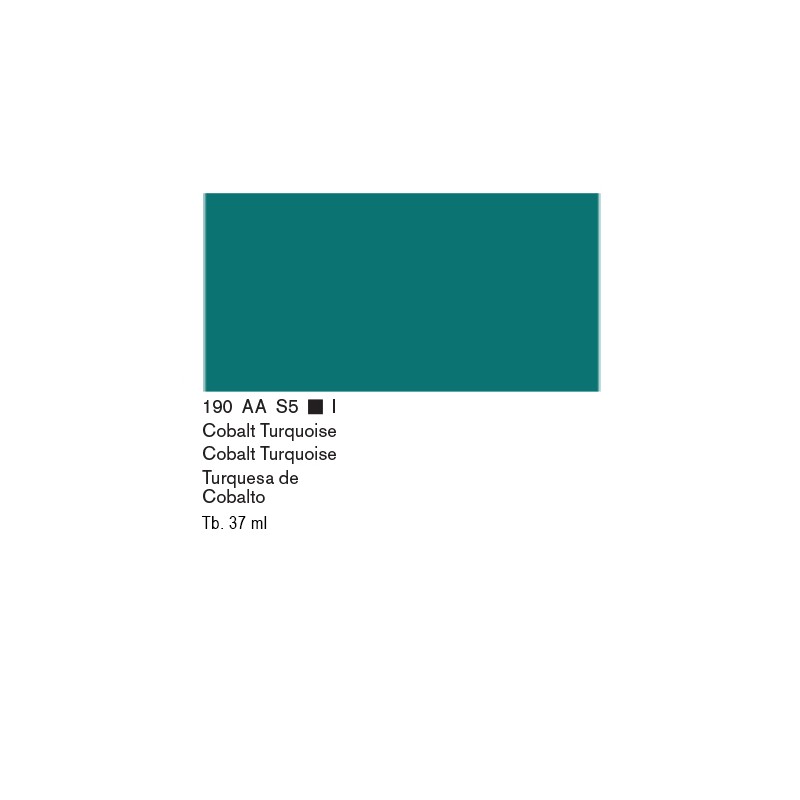 190 - Winsor & Newton Olio Artists Turchese Di Cobalto