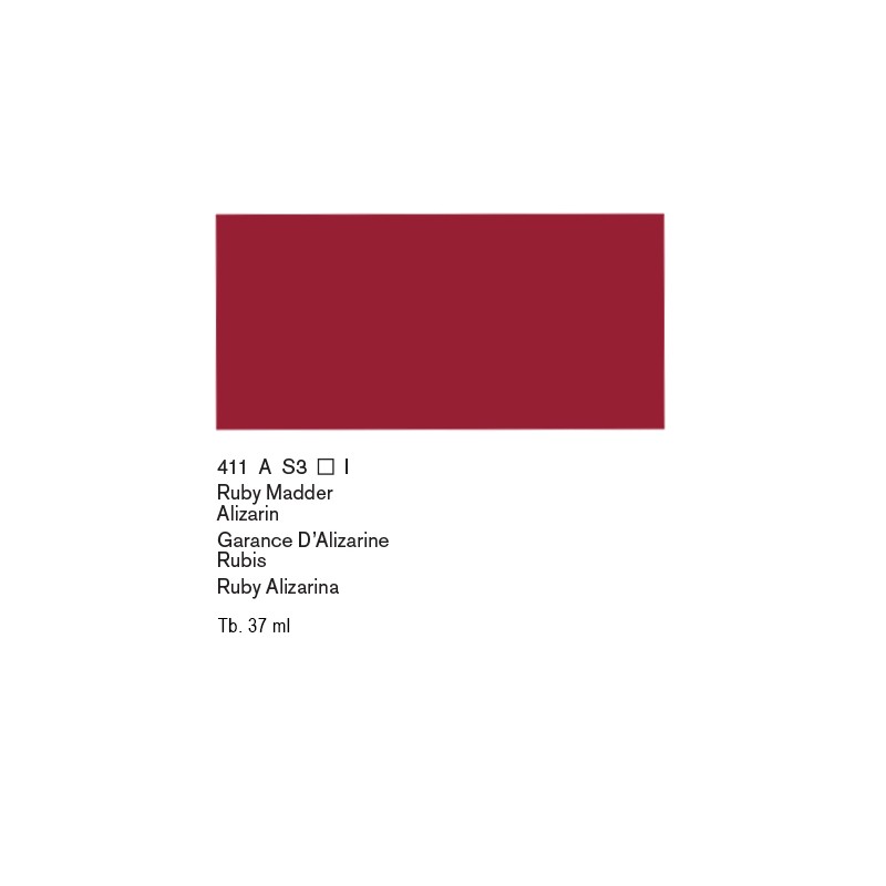 411 - Winsor & Newton Olio Artists Garanza D'Alizarina Rubino