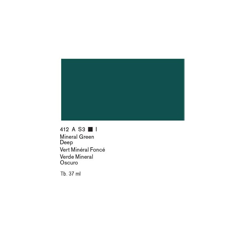 412 - Winsor & Newton Olio Artists Verde Minerale Scuro