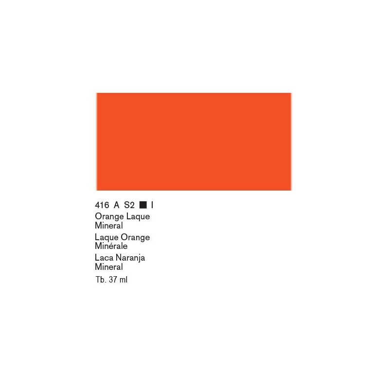 416 - Winsor & Newton Olio Artists Lacca Arancio Minerale