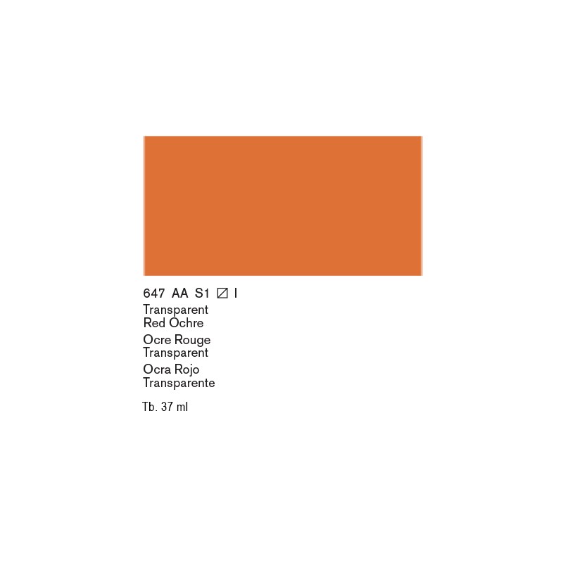 647 - Winsor & Newton Olio Artists Ocra Rossa Trasparente
