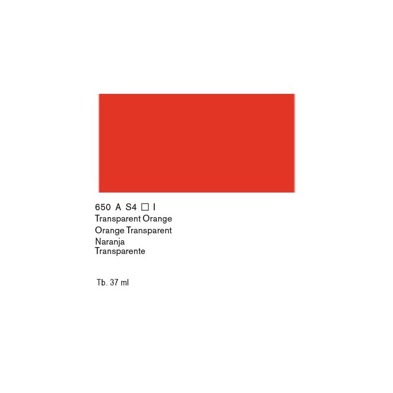 650 - Winsor & Newton Olio Artists Arancio Trasparente