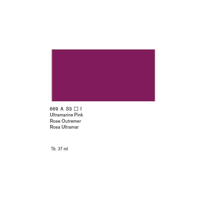 669 - Winsor & Newton Olio Artists Rosa Oltremare