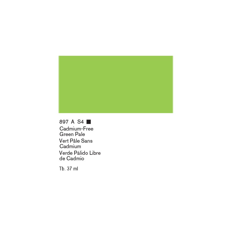 897 - Winsor & Newton Olio Artists Verde Chiaro Privo Di Cadmio