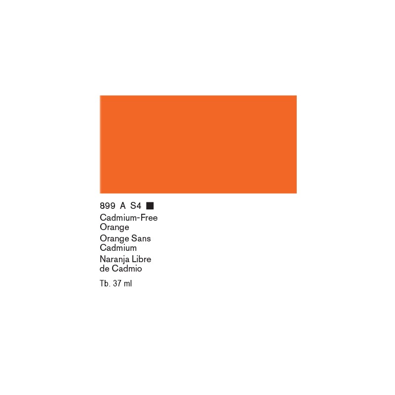 899 - Winsor & Newton Olio Artists Arancio Privo Di Cadmio