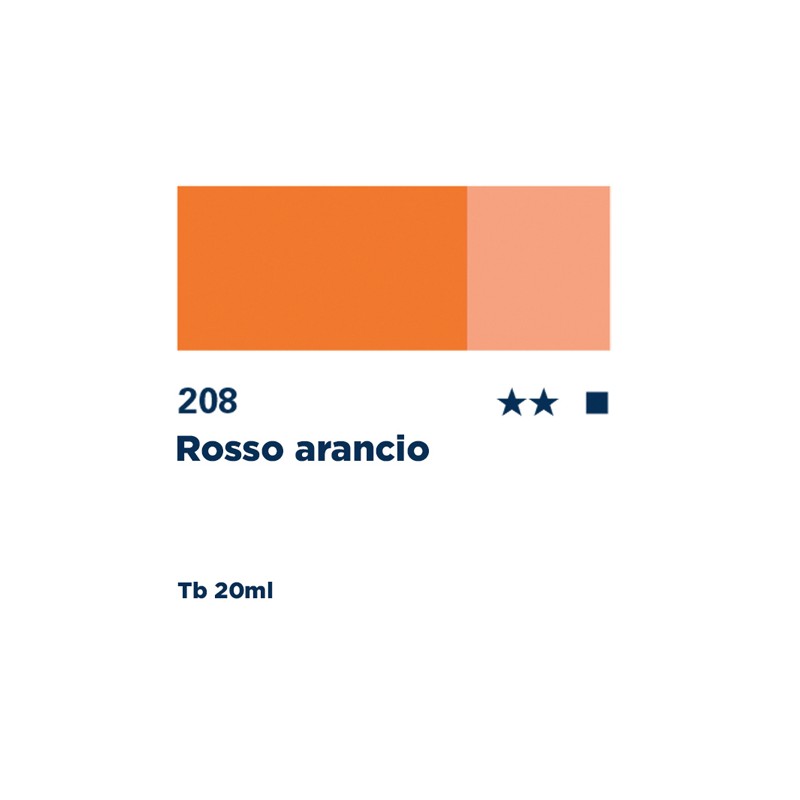 208 - Schmincke Designers Gouache rosso arancio