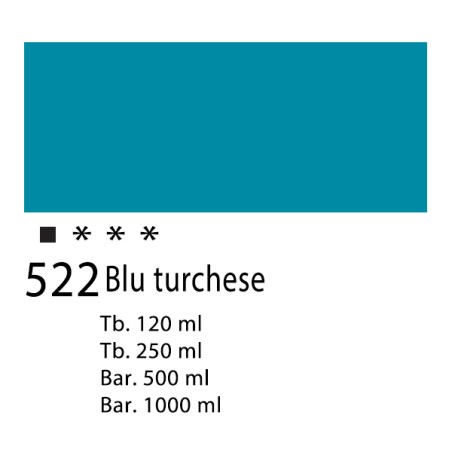 522 - Talens Amsterdam Acrylic Blu turchese