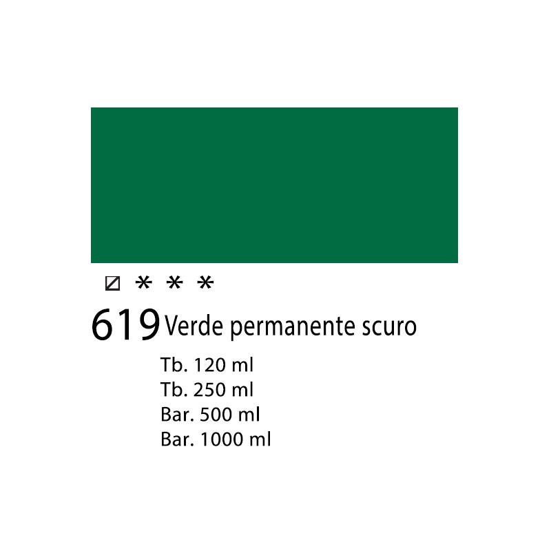 619 - Talens Amsterdam Acrylic Verde permanente scuro