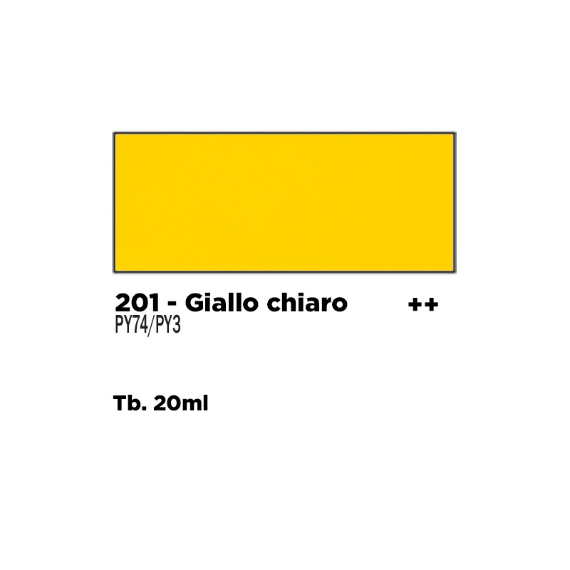 201 - Talens Gouache Extra Fine Giallo Chiaro