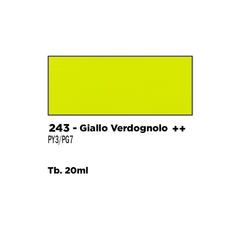 243 - Talens Gouache Extra Fine Giallo Verdognolo