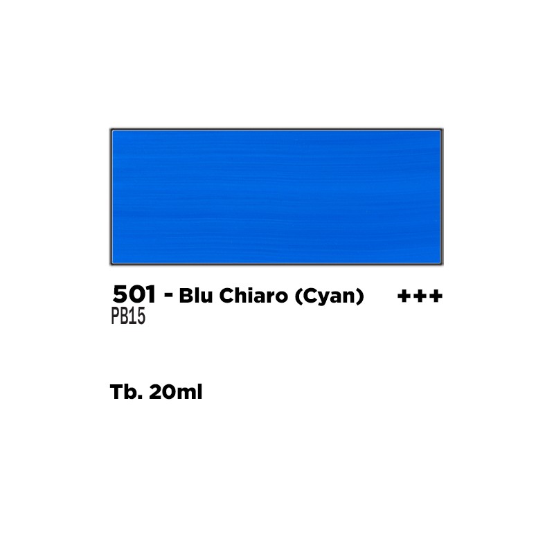 501 - Talens Gouache Extra Fine Blu Chiaro (Cyan)