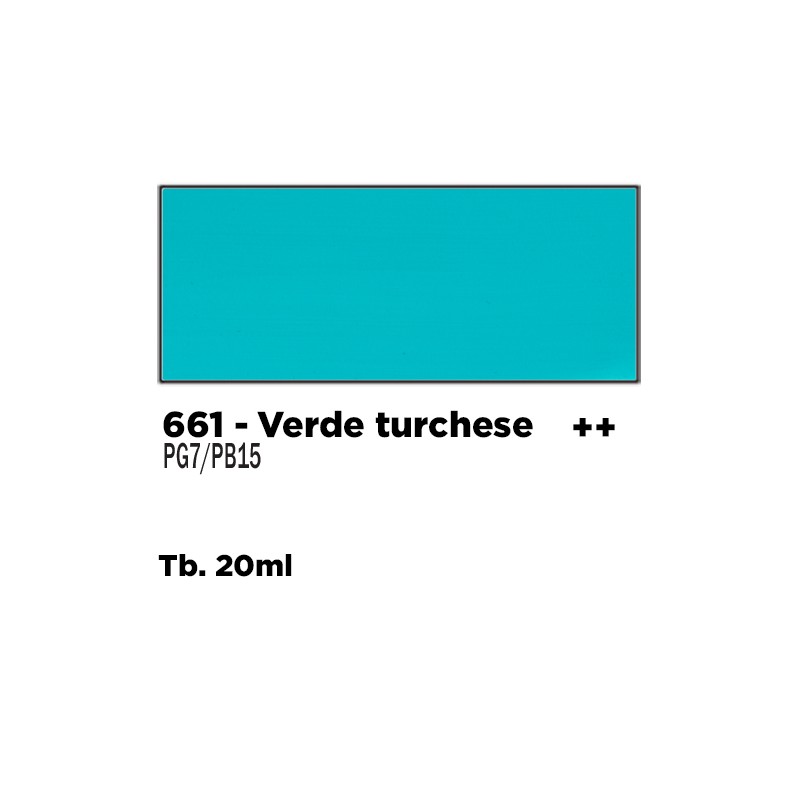 661 - Talens Gouache Extra Fine Verde Turchese