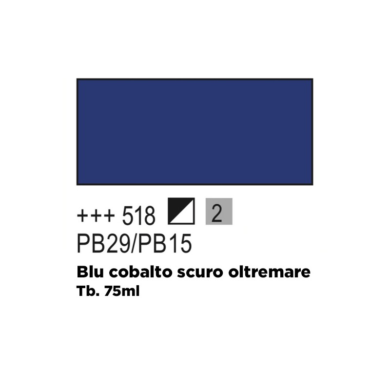 518 - Talens Amsterdam Expert Blu Cobalto Scuro Oltremare