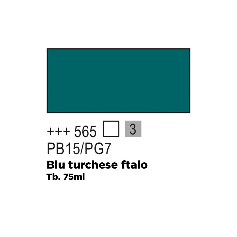 565 - Talens Amsterdam Expert Blu Turchese Ftalo