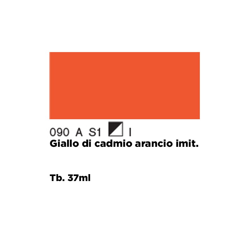 090 - Winsor & Newton Olio Griffin Alkyd Giallo Di Cadmio Arancio Imit.