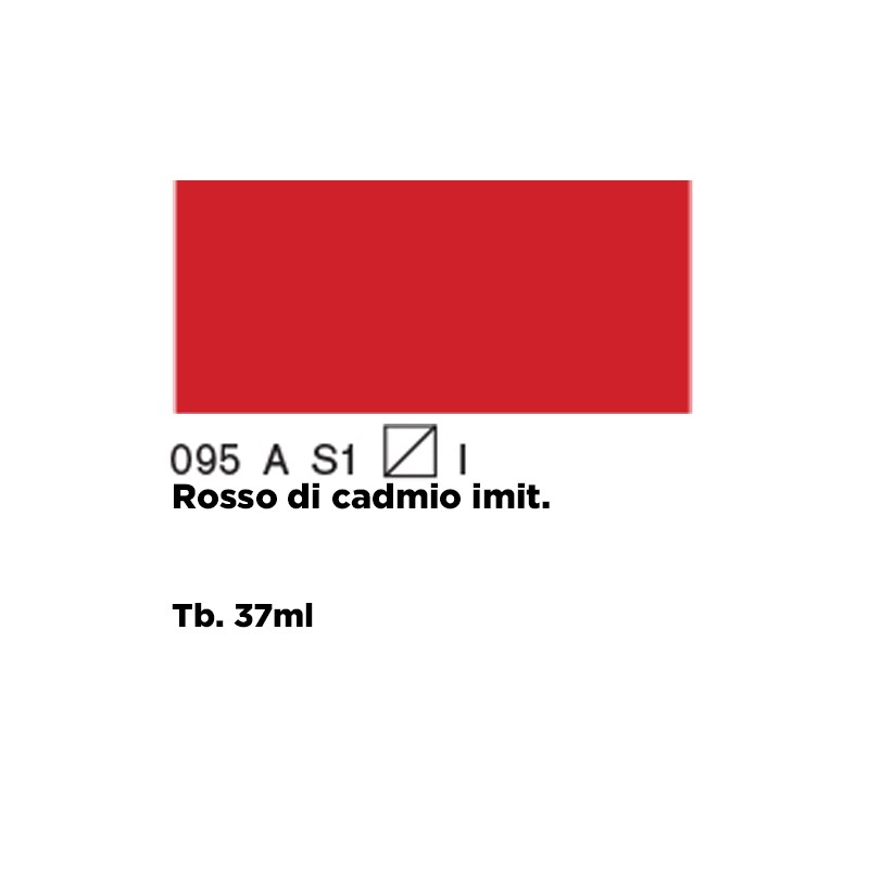 095 - Winsor & Newton Olio Griffin Alkyd Rosso Di Cadmio Imit.