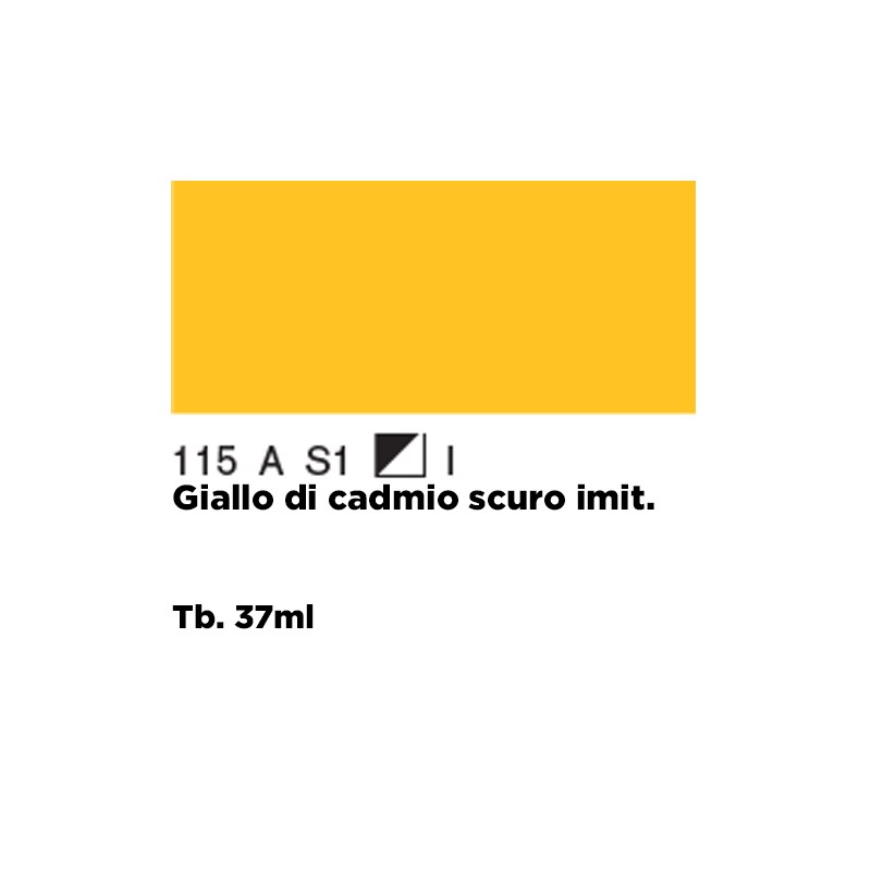 115 - Winsor & Newton Olio Griffin Alkyd Giallo Di Cadmio Scuro Imit.