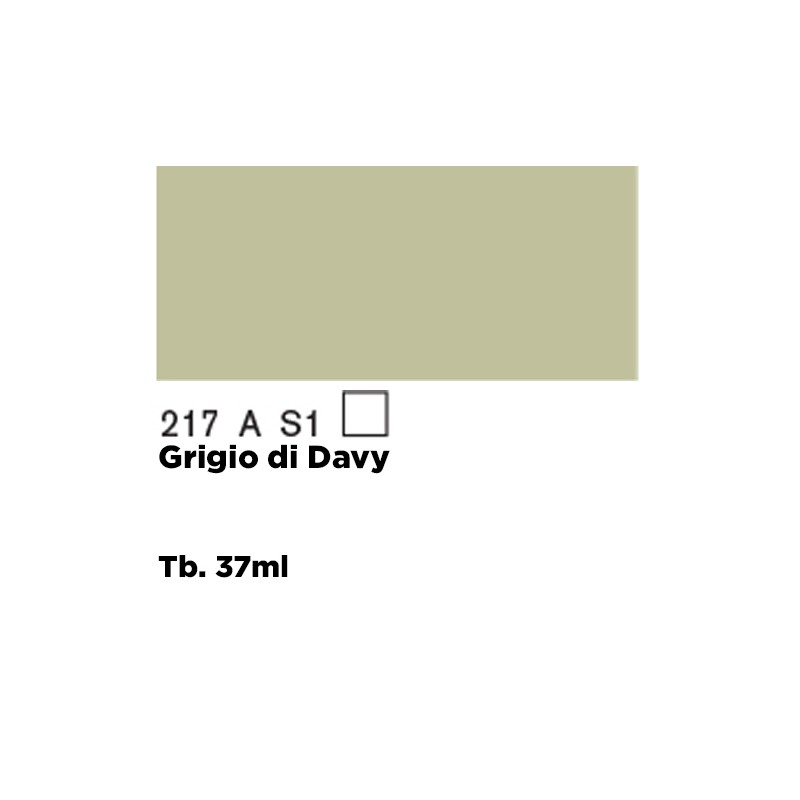 217 - Winsor & Newton Olio Griffin Alkyd Grigio Di Davy