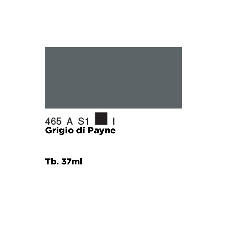 465 - Winsor & Newton Olio Griffin Alkyd Grigio Di Payne