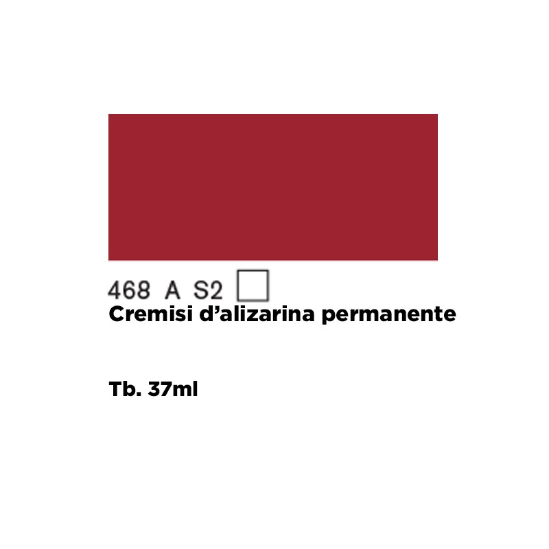 468 - Winsor & Newton Olio Griffin Alkyd Cremisi D'Alizarina Permanente