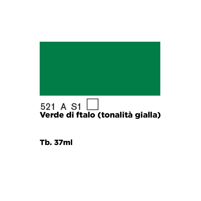 521 - Winsor & Newton Olio Griffin Alkyd Verde Di Ftalo (Tonalita Gialla)