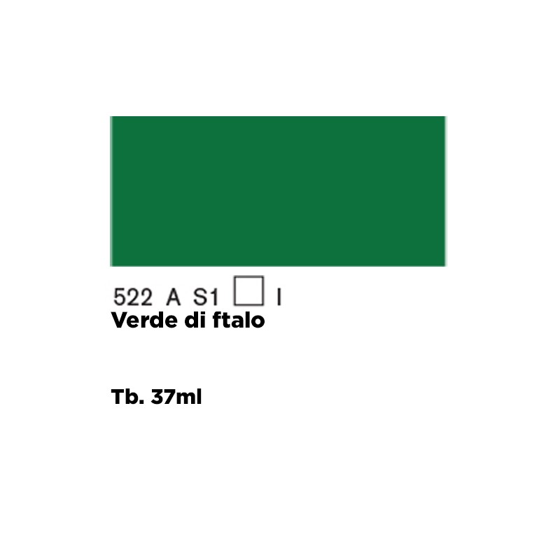 522 - Winsor & Newton Olio Griffin Alkyd Verde Di Ftalo