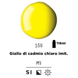 159 - Liquitex Basics Acrylic Fluid Giallo Di Cadmio Chiaro imit.