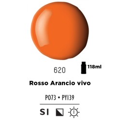 620 - Liquitex Basics Acrylic Fluid Rosso Arancio Vivo
