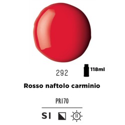 292 - Liquitex Basics Acrylic Fluid Rosso Naftolo Carmino