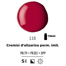 116 - Liquitex Basics Acrylic Fluid Cremisi D'Alizarina Permanente Imit.