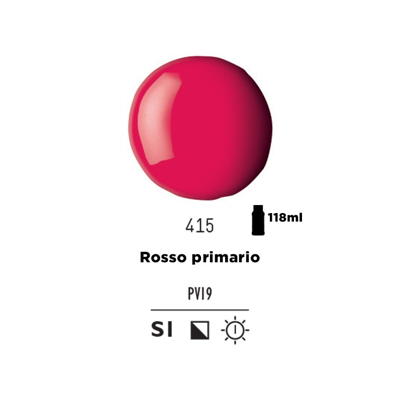 415 - Liquitex Basics Acrylic Fluid Rosso Primario