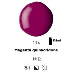 114 - Liquitex Basics Acrylic Fluid Magenta Quinacridone