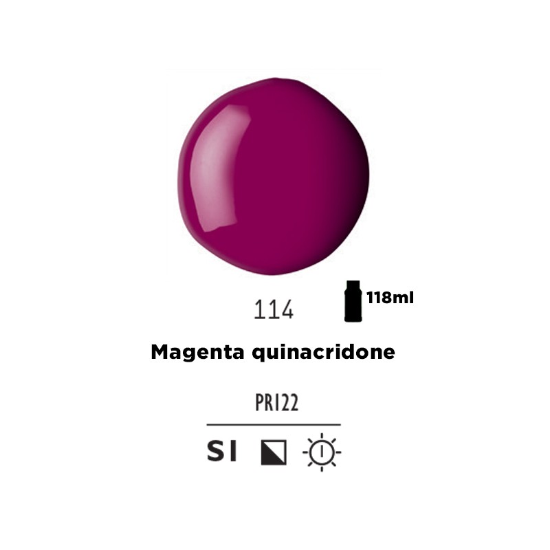114 - Liquitex Basics Acrylic Fluid Magenta Quinacridone