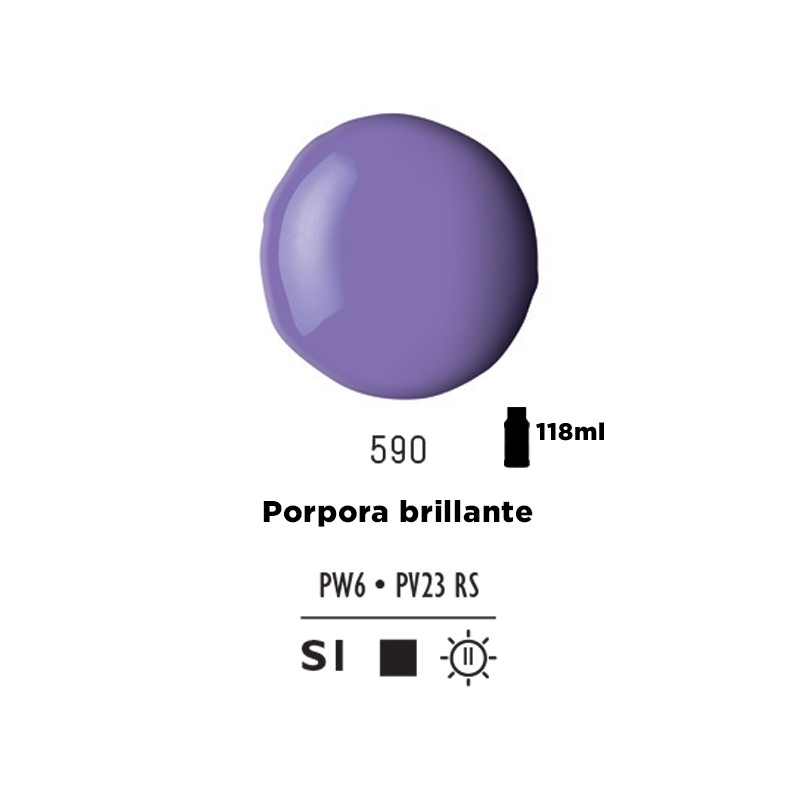590 - Liquitex Basics Acrylic Fluid Porpora Brillante