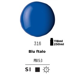 316 - Liquitex Basics Acrylic Fluid Blu Ftalo