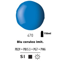 470 - Liquitex Basics Acrylic Fluid Blu Ceruleo imit.