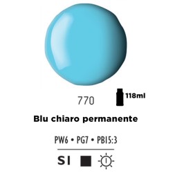 770 - Liquitex Basics Acrylic Fluid Blu Chiaro Permanente