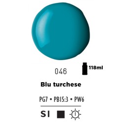 046 - Liquitex Basics Acrylic Fluid Blu Turchese