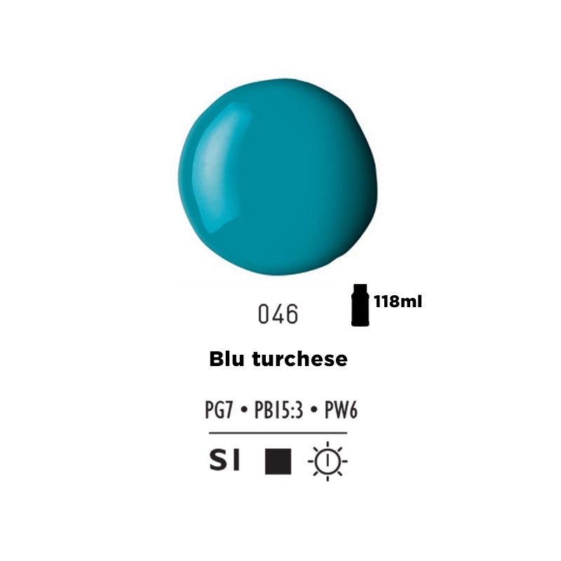046 - Liquitex Basics Acrylic Fluid Blu Turchese