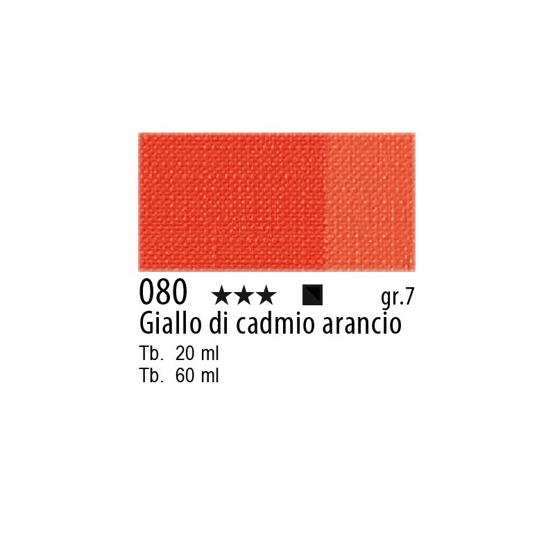 080 - Maimeri Olio Artisti Giallo di cadmio arancio