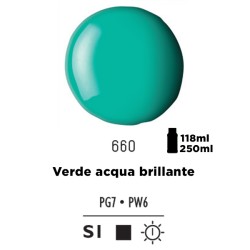 660 - Liquitex Basics Acrylic Fluid Verde Acqua Brillante