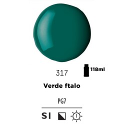 317 - Liquitex Basics Acrylic Fluid Verde Ftalo