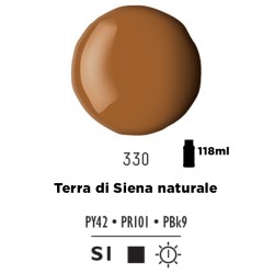330 - Liquitex Basics Acrylic Fluid Terra Di Siena Naturale