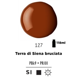 127 - Liquitex Basics Acrylic Fluid Terra Di Siena Bruciata