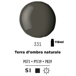 331 - Liquitex Basics Acrylic Fluid Terra D'Ombra Naturale