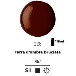 128 - Liquitex Basics Acrylic Fluid Terra D' Ombra Bruciata
