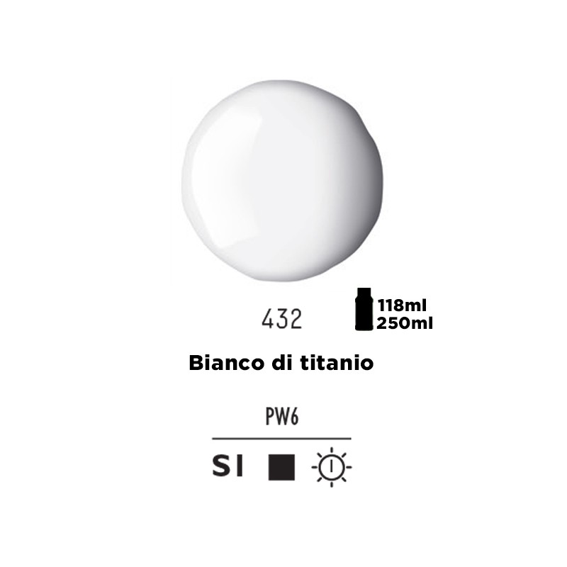 432 - Liquitex Basics Acrylic Fluid Bianco Di Titanio